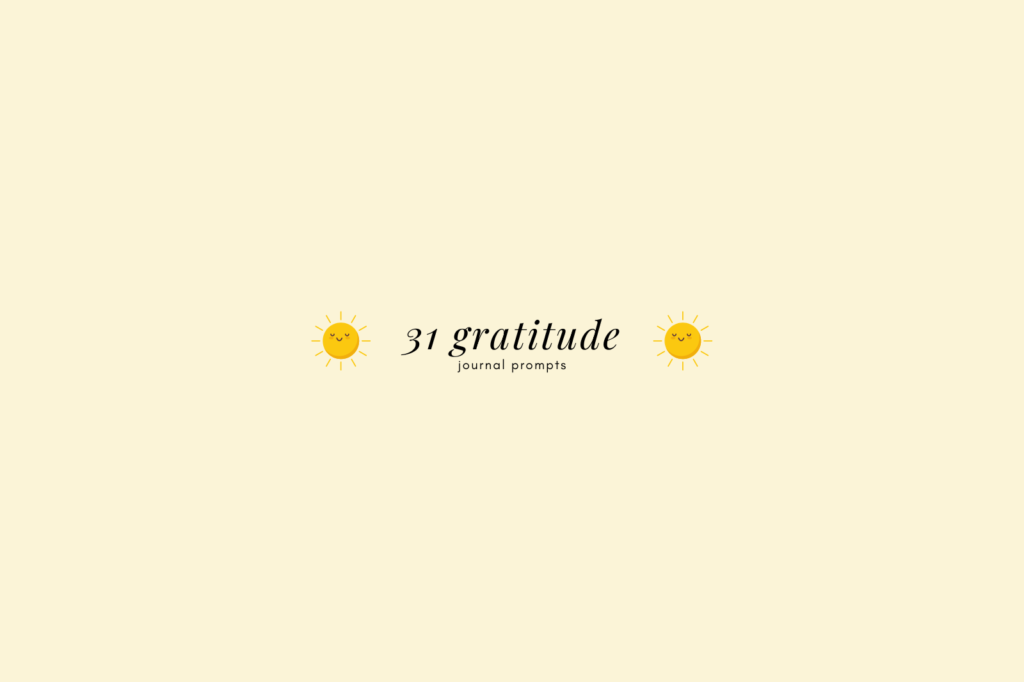 gratitude journal prompts - main image